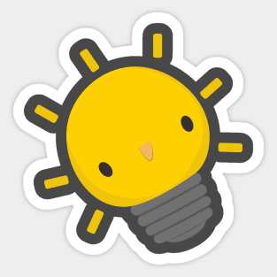 Kawaii lightbulb Sticker